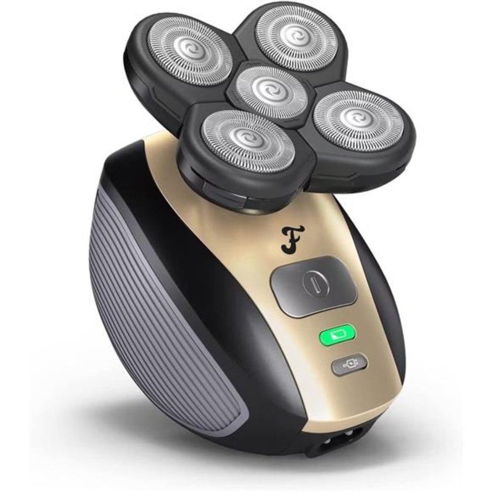 Electric Head Hair Shaver Cordless Rechargeable Waterproof Razor